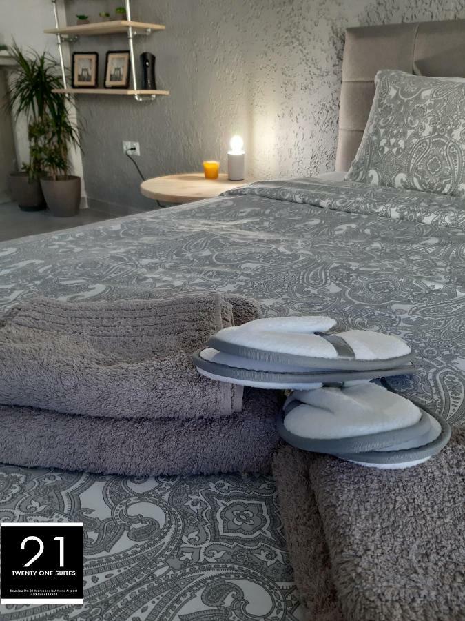21 Suites Deluxe Stay Near The Airport Μαρκόπουλο Δωμάτιο φωτογραφία